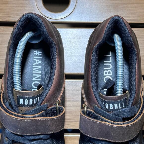 NOBULL Lifters Black/Brown Coffee Gym Leather Mens size 11 - Picture 4 of 11